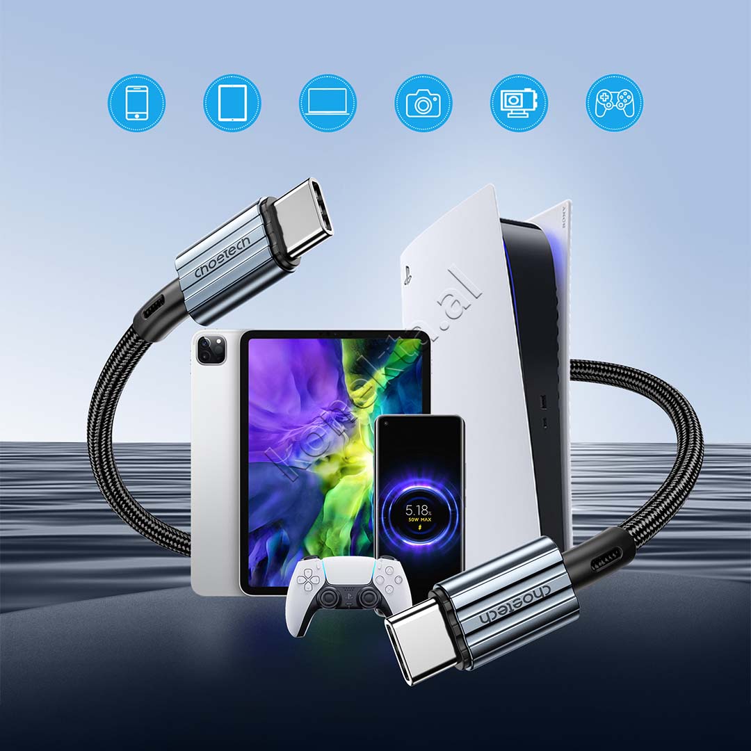 Kabell Karikimi 60W Type-C Ne Type-C 2m Choetech