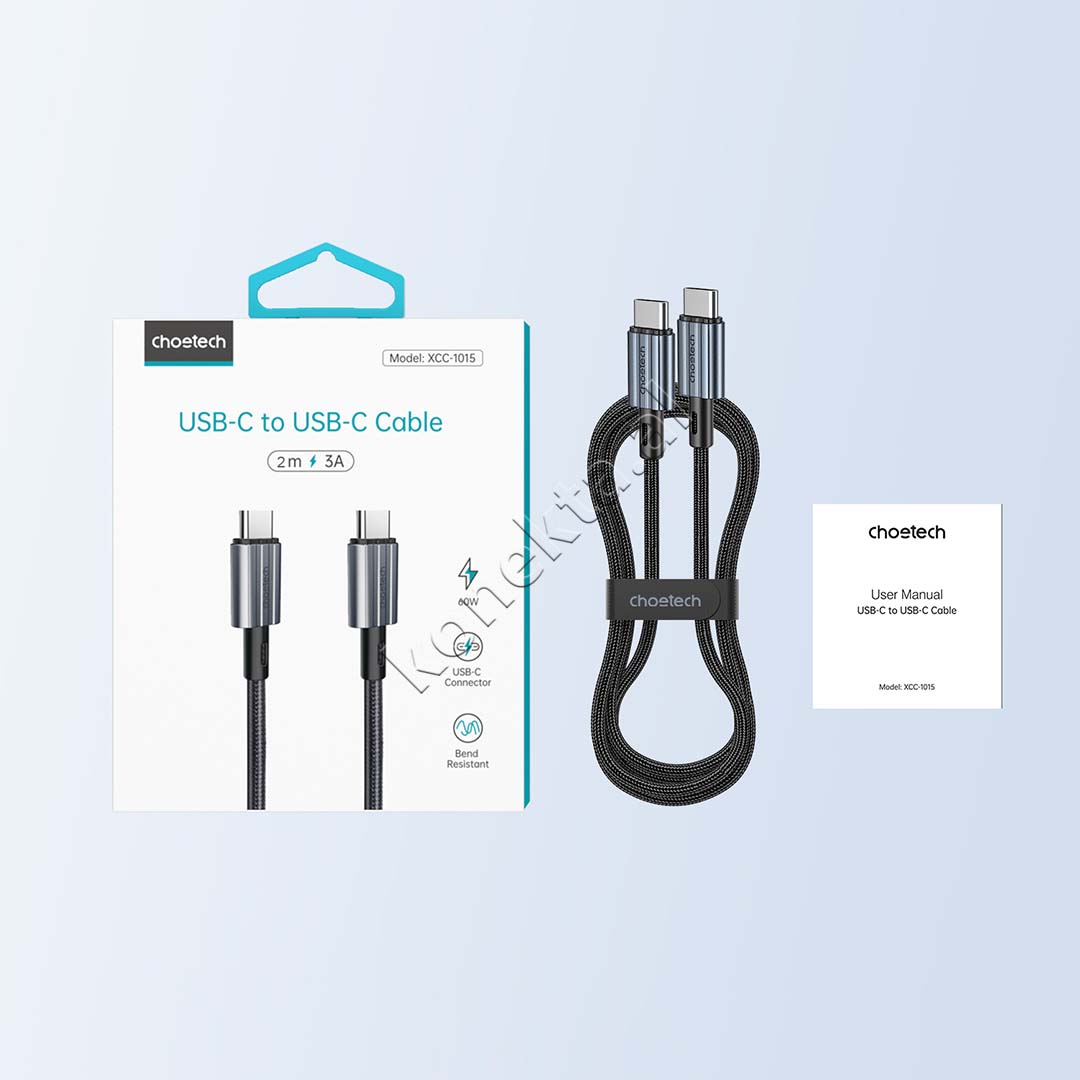 Kabell Karikimi 60W Type-C Ne Type-C 2m Choetech