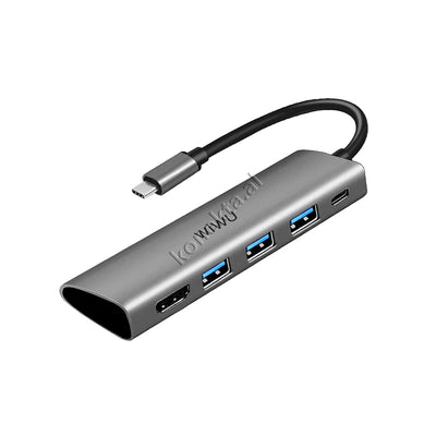 Adaptor HUB WIWU 5 Në 1 Me Portë HDMI 4k@30Hz Dhe USB 3.0