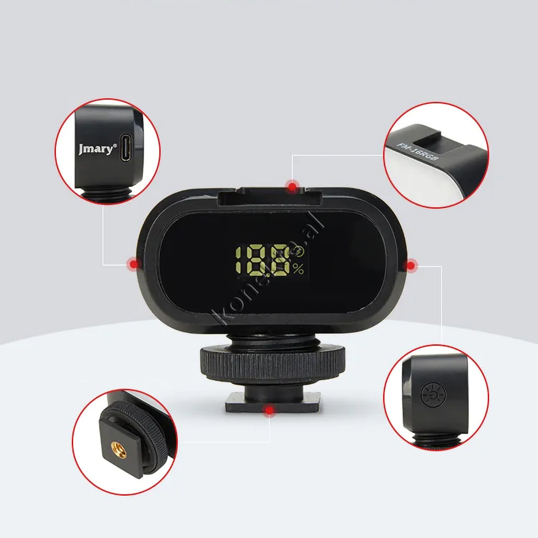 Mini Dritë LED Me Ngjyra RBG Që Kapet Tek Telefoni / Kamera / Tableti / Laptopi etj