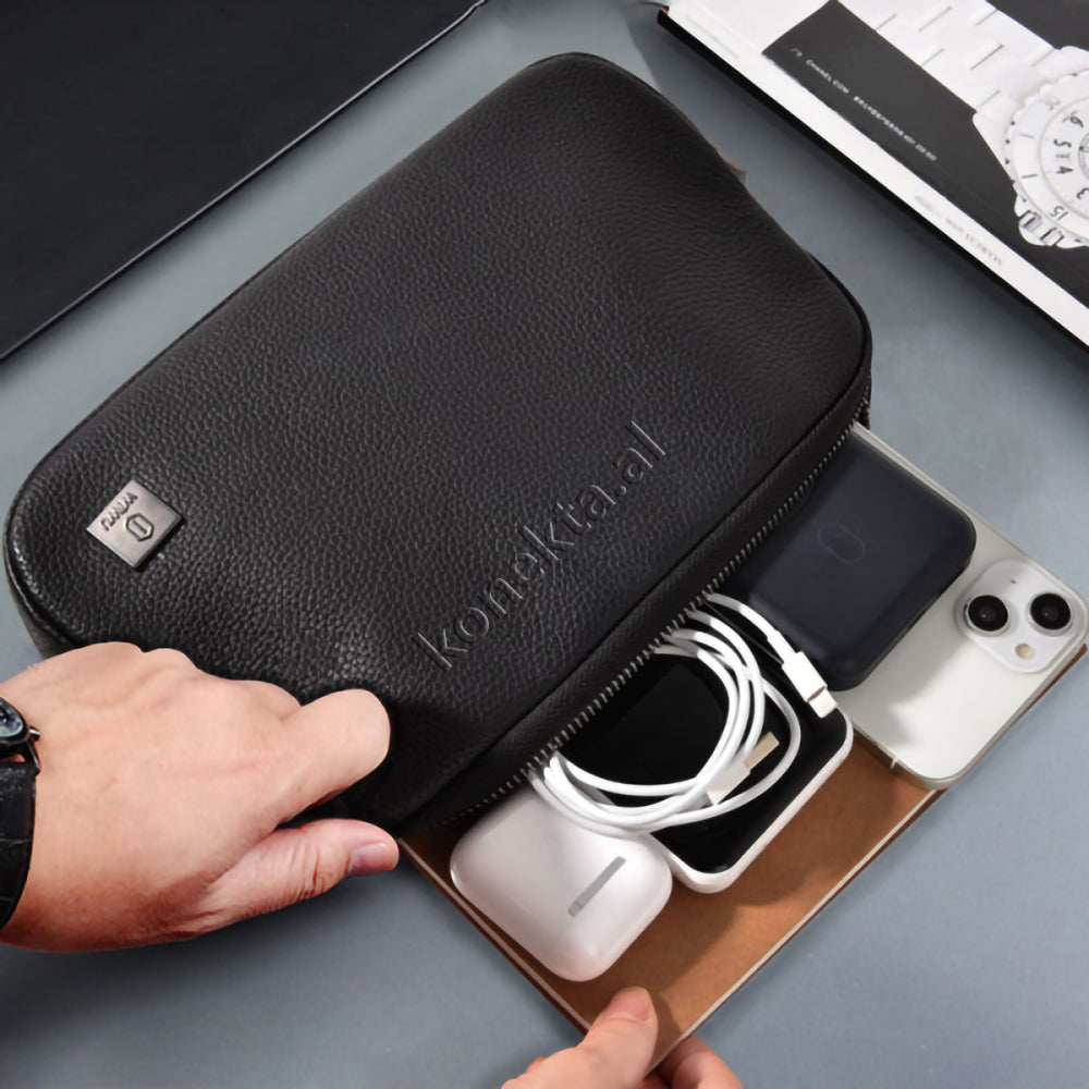 Çantë Dore Lëkure Multifunksionale Moderne Anti-Theft WiWU