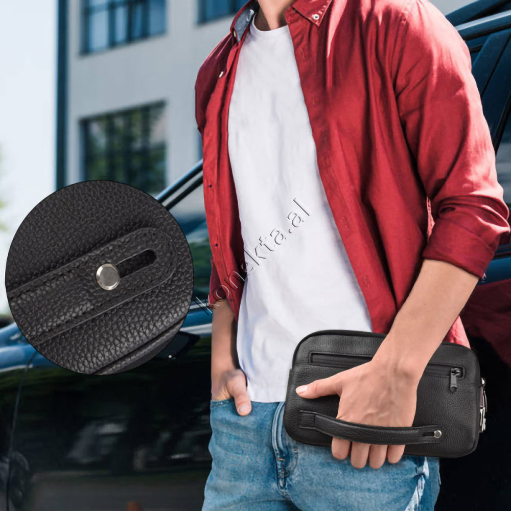 Çantë Dore Lëkure Multifunksionale Moderne Anti-Theft WiWU