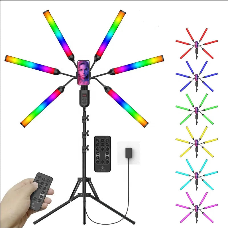 Trekembesh (Tripod) Me 6 Drita LED Te Palosshme
