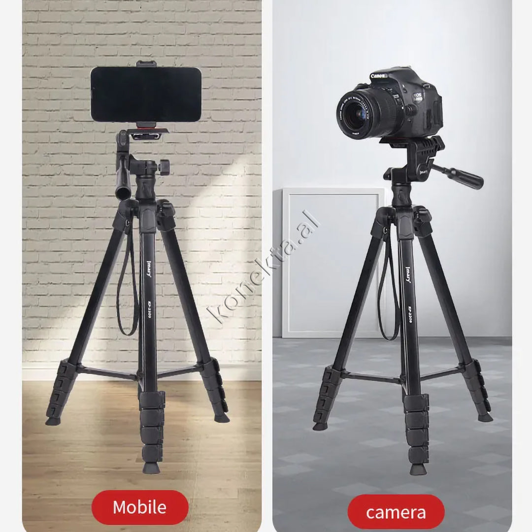 Trekëmbesh (Tripod) i Çmontueshëm si Monopod me Gjatësi dhe Kënd Të Gradueshëm për Kamera, Telefon, Tablet ,GoPro, SLR,  Etj.