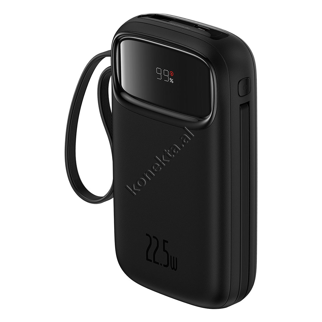 Bateri E Jashtme 20000mah Me 2 Porta Karikimi Dhe Kabllo Lightning & Type-C Te Integruar