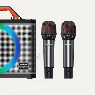 Boks Me Bluetooth 30W Moxom Me Super Bass + Dy Mikrofona Per Karaoke/Fjalime etj