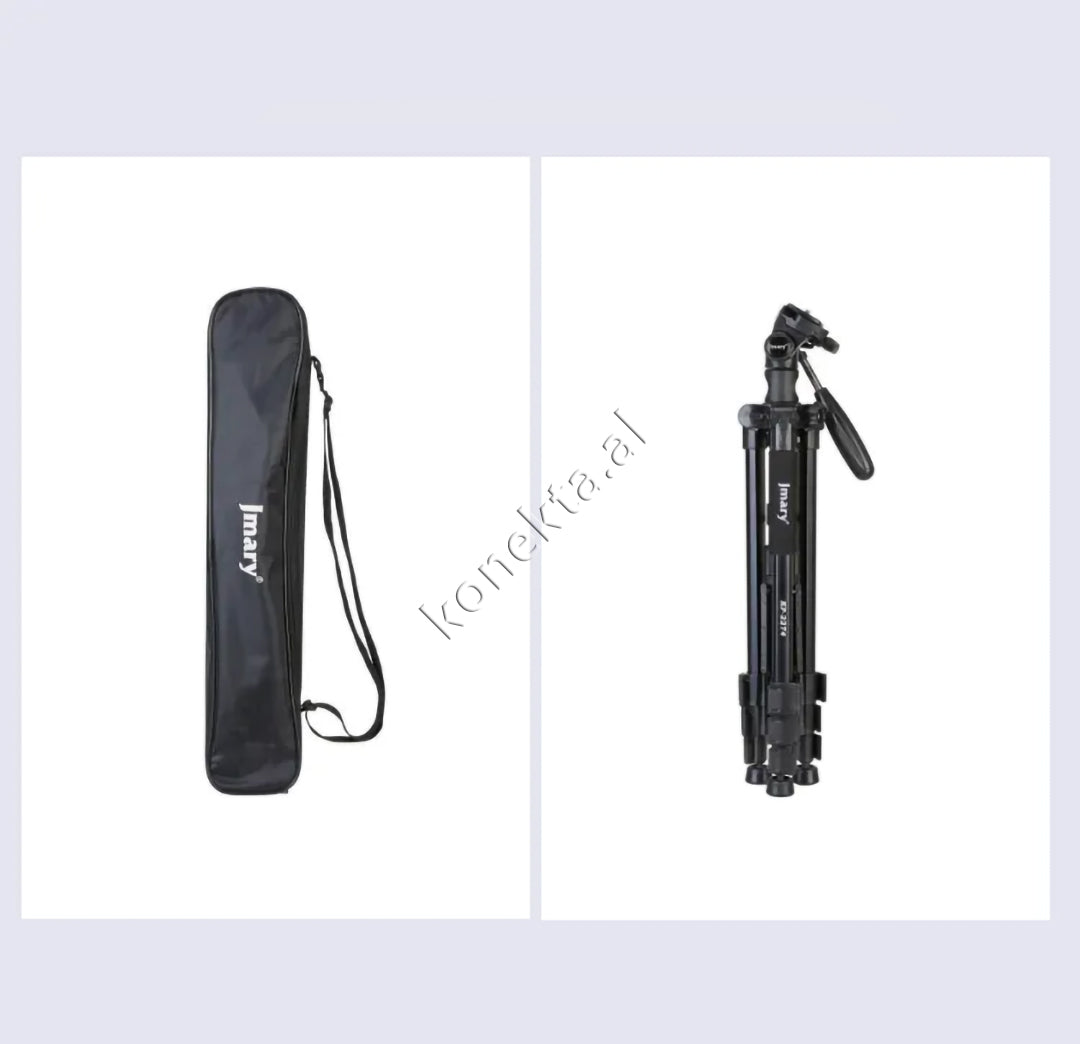 Trekëmbesh (Tripod) Profesional i Çmontueshëm si Monopod me Gjatësi dhe Kënd Të Gradueshëm për Kamera, Telefon, Tablet ,GoPro, SLR,  Etj.