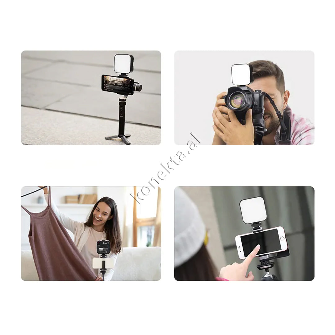 Mini Dritë LED Multifunksionale Me Ndriçim Të Gradueshëm Për Foto dhe Video Me Interpretim Të Lartë Të Ngjyrave