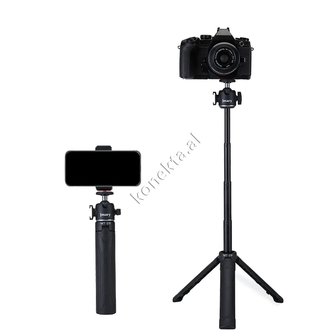 Mini Trekëmbesh (Tripod) Jmary Si Selfie Stick Me Gjatësi Të Rregullueshme Për Kamera, Gopro, SLR,  Etj.