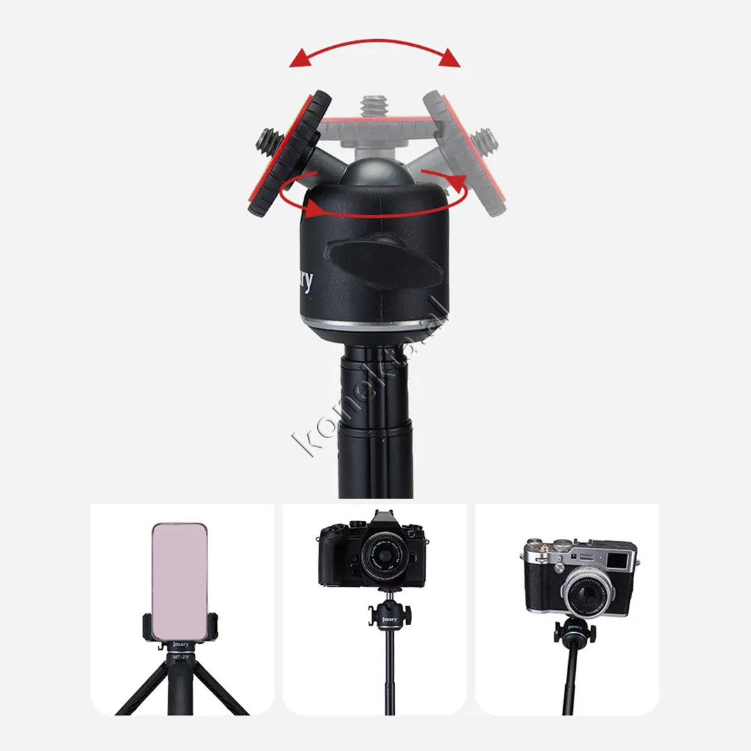 Mini Trekëmbesh (Tripod) Jmary Si Selfie Stick Me Gjatësi Të Rregullueshme Për Kamera, Gopro, SLR,  Etj.