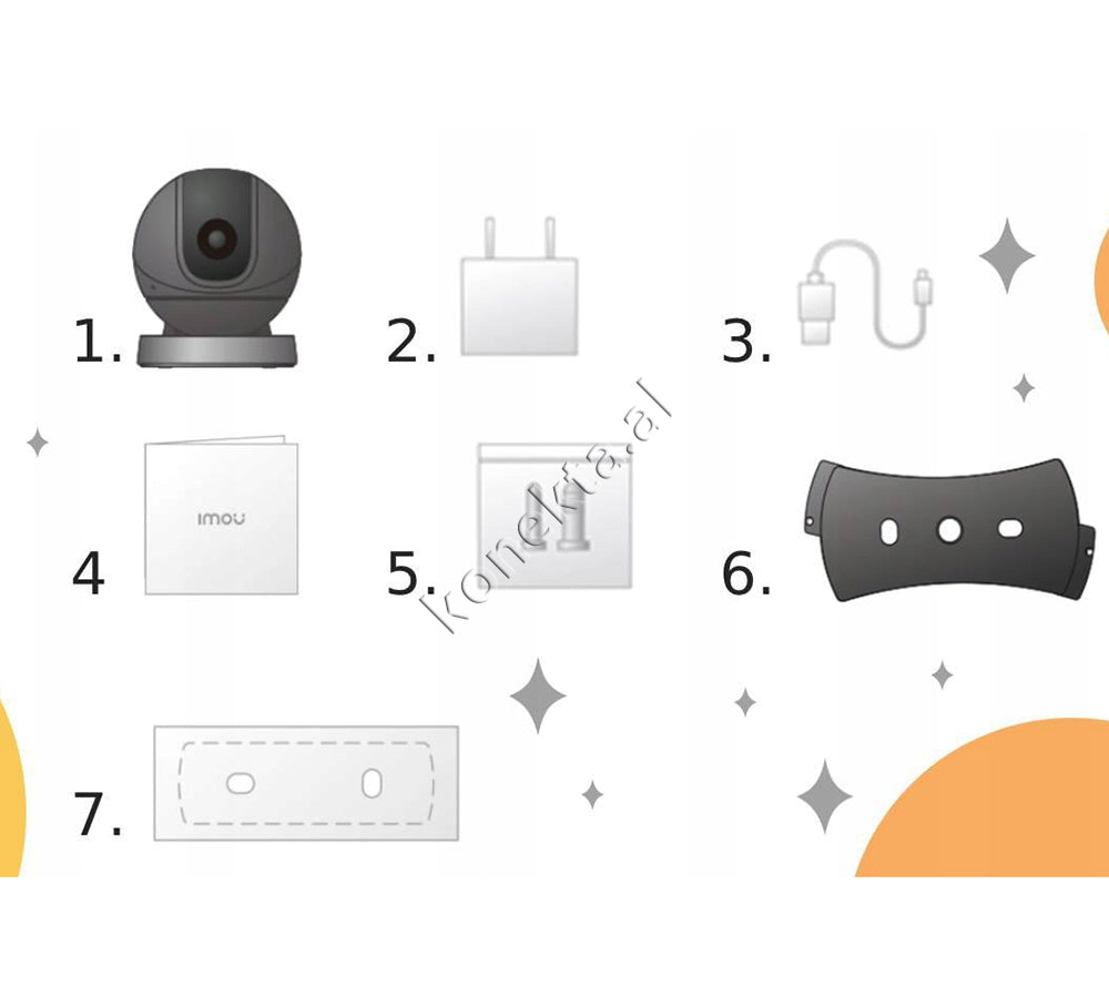 Kamera Multifunksionale Gjithpërfshirëse 360° me Mikrofon të Integruar