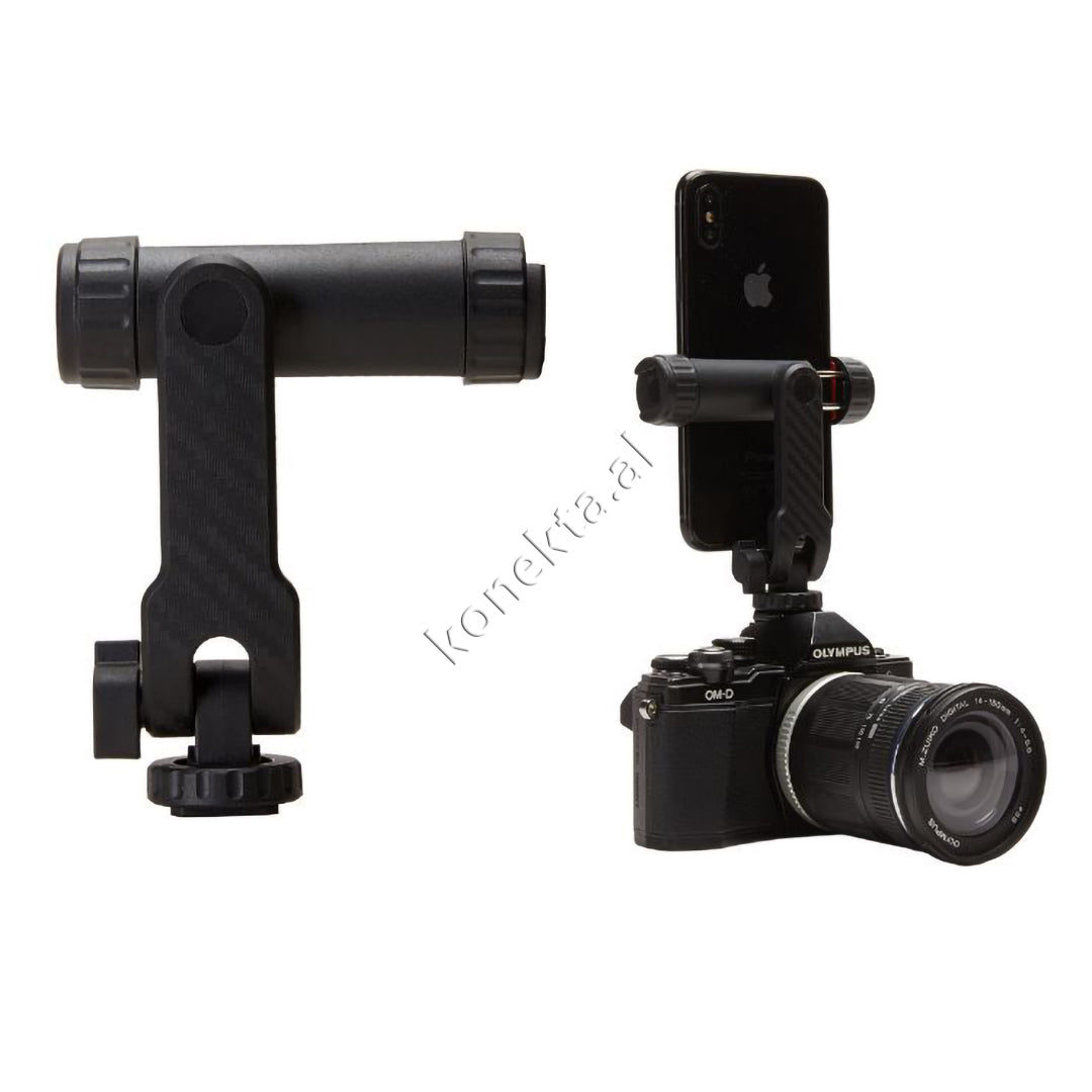 Mbajtëse Telefoni me Rrotullim 360° Për Kamera ose Tripod