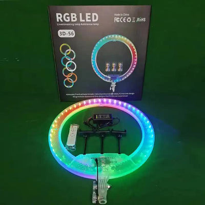 Trekembesh (Tripod) Me Drite Rrethore LED RGB Me Ndricim Perfekt
