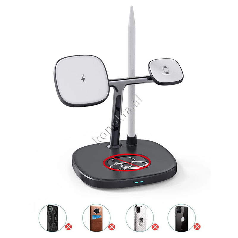 Karikues Inteligjent Wireless 4 Ne 1 WIWU MagSafe Wireless Charging Stand