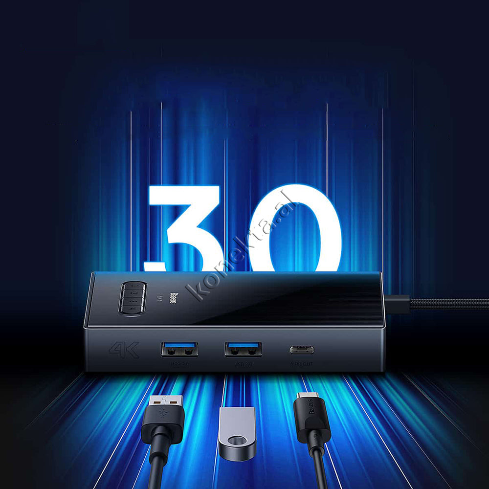 Adaptor HUB Baseus Me Shumë Porta 8 në 1
