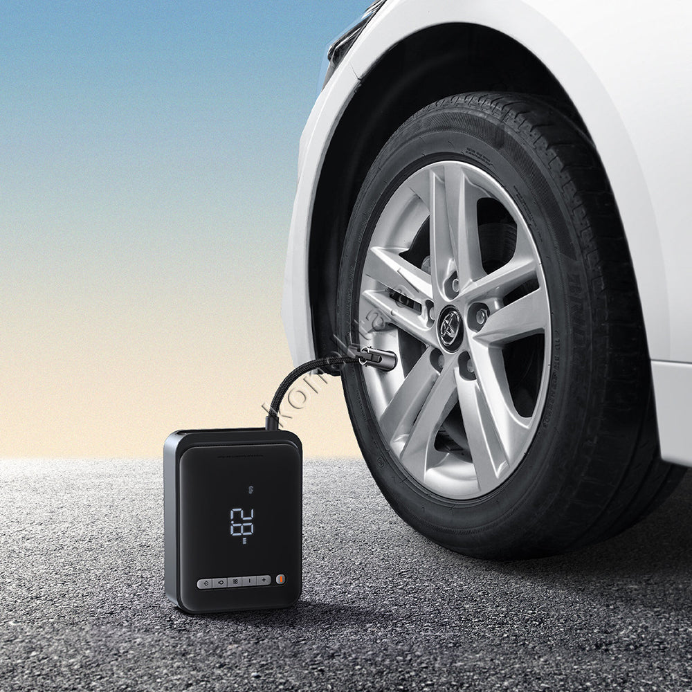 Bateri E Jashtme Multifunksionale Baseus 8800mAh Me Pompe Per Goma Dhe Starter Ne Raste Emergjente
