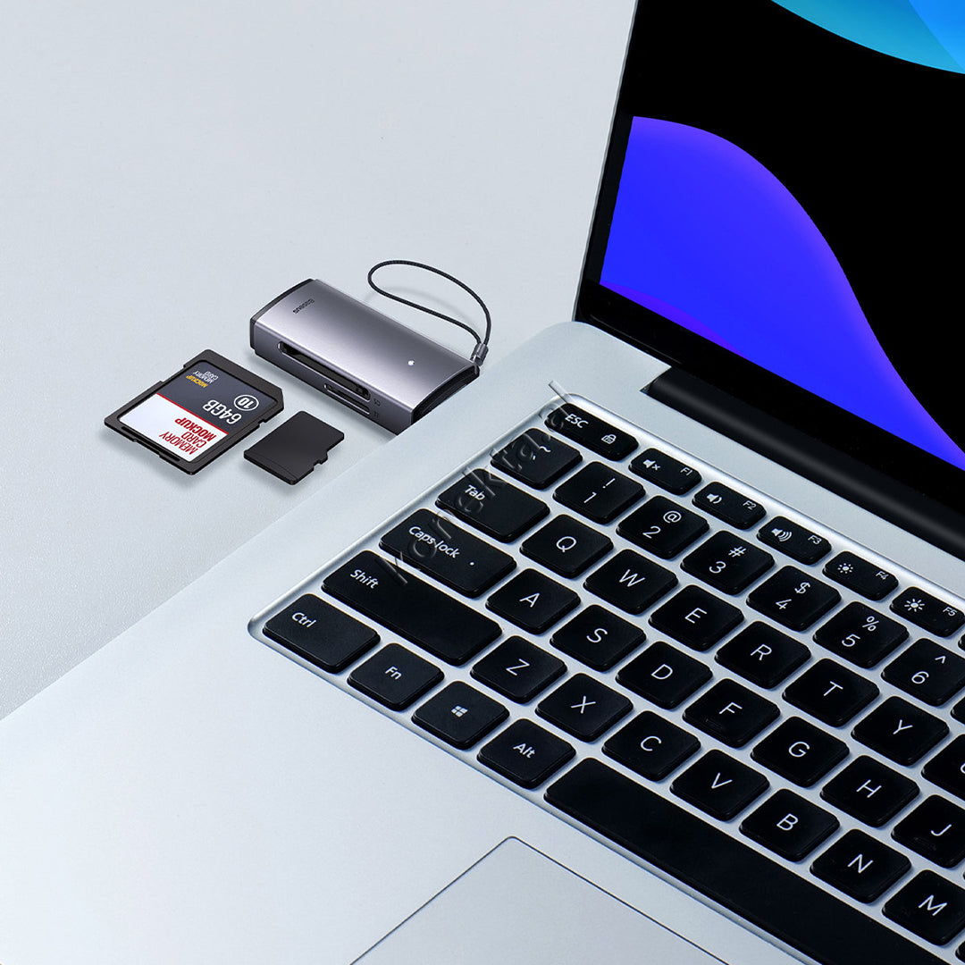 Adaptor Baseus Me Portë USB Për Kartë SD Dhe MicroSD