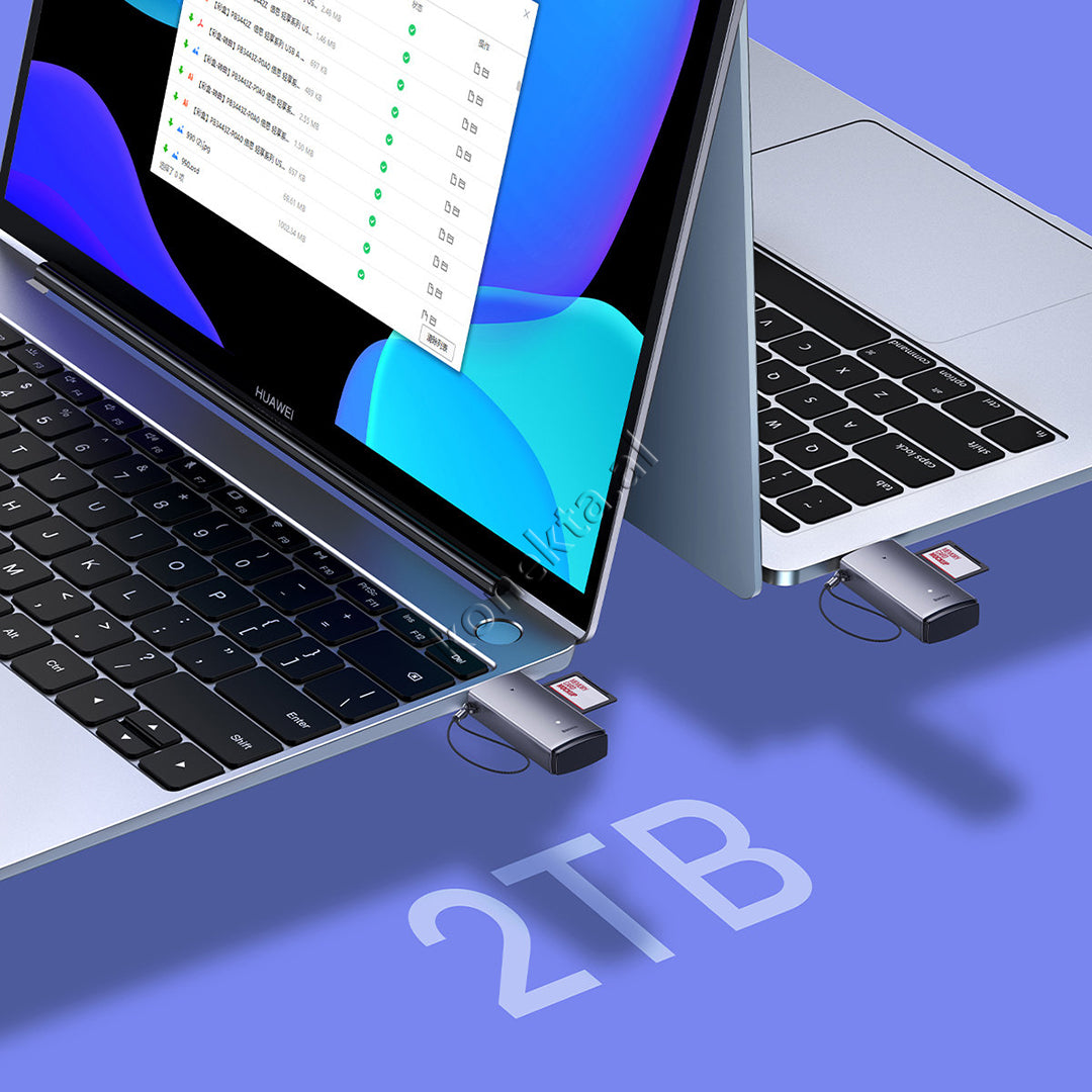 Adaptor Baseus Me Portë USB Për Kartë SD Dhe MicroSD