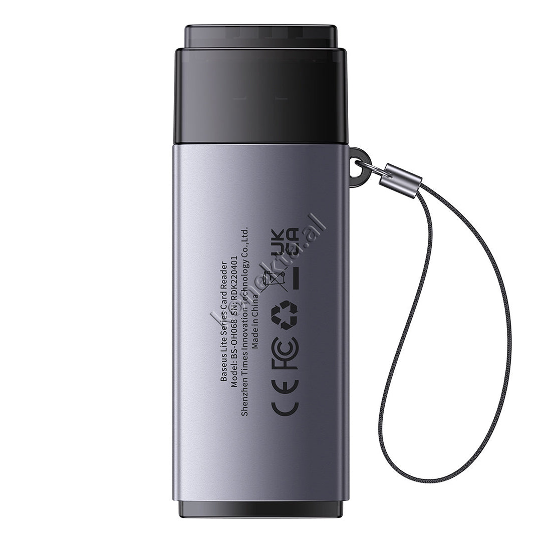 Adaptor Baseus Me Portë USB Për Kartë SD Dhe MicroSD