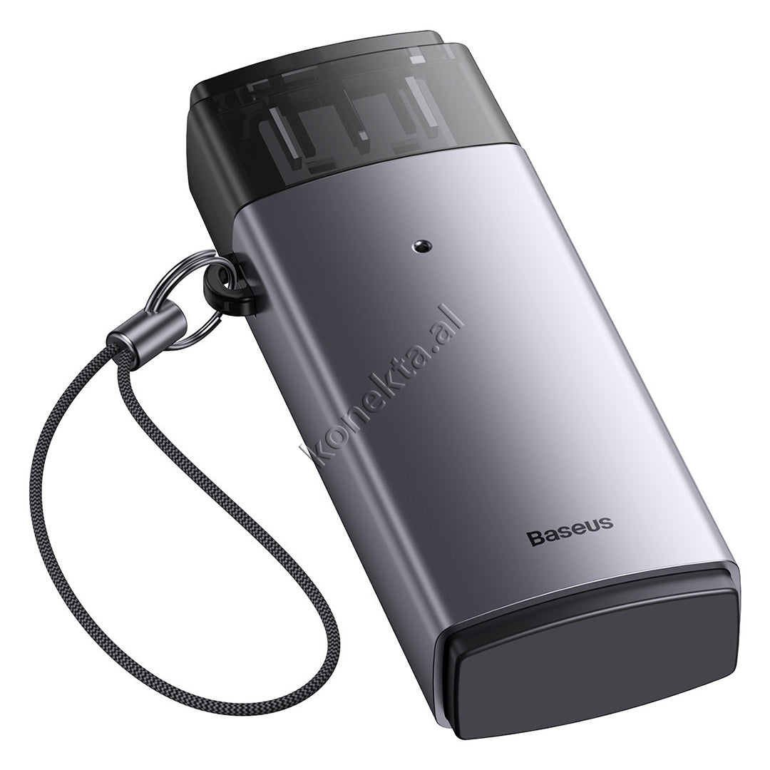 Adaptor Baseus Me Portë USB Për Kartë SD Dhe MicroSD