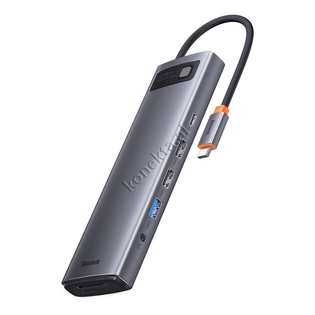 Adaptor i Sofistikuar Modern Type-C Me 12 Porta Multifunksionale Per Telefon / Tablet / Laptop