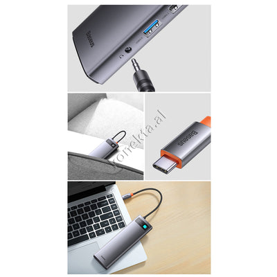 Adaptor i Sofistikuar Modern Type-C Me 12 Porta Multifunksionale Per Telefon / Tablet / Laptop