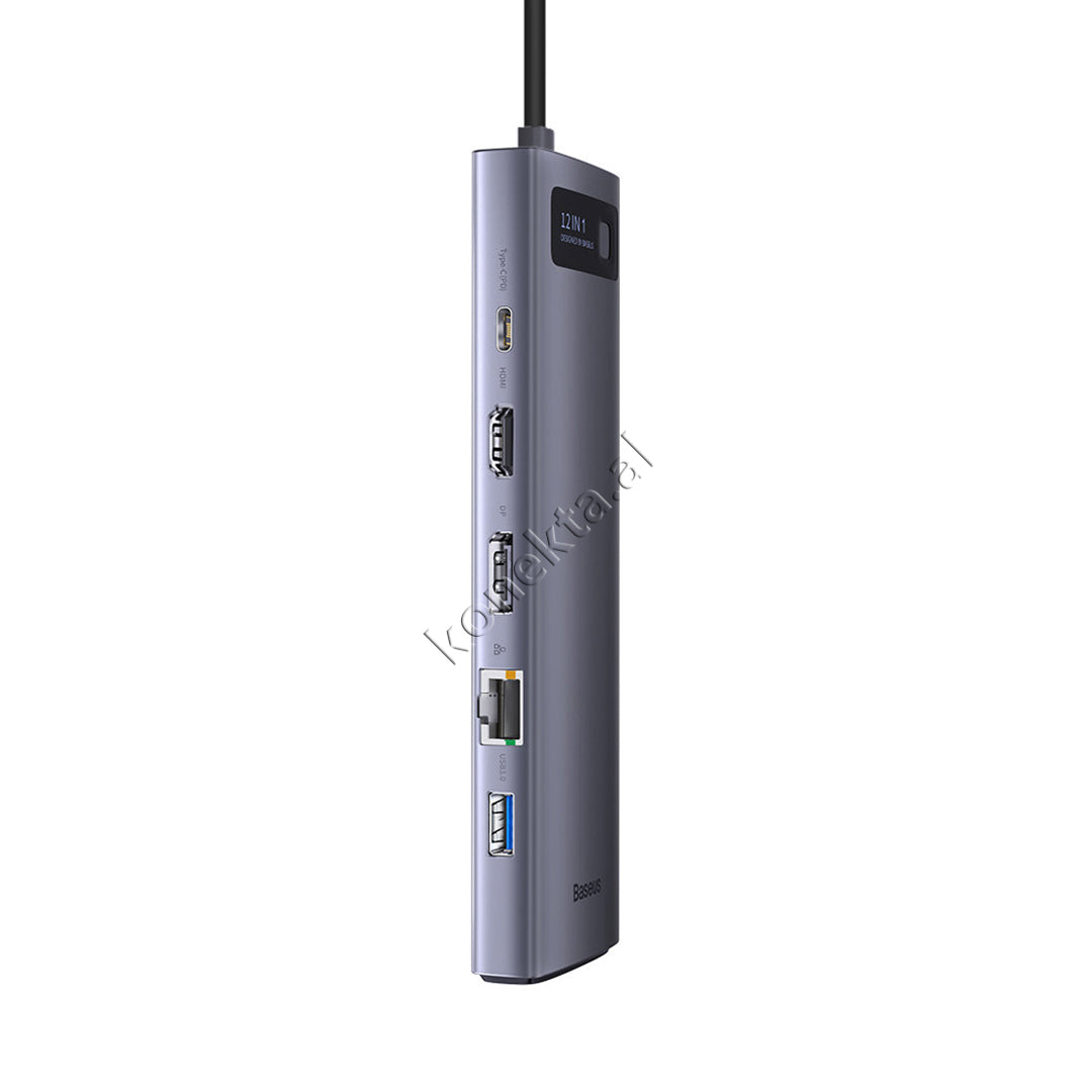 Adaptor i Sofistikuar Modern Type-C Me 12 Porta Multifunksionale Per Telefon / Tablet / Laptop