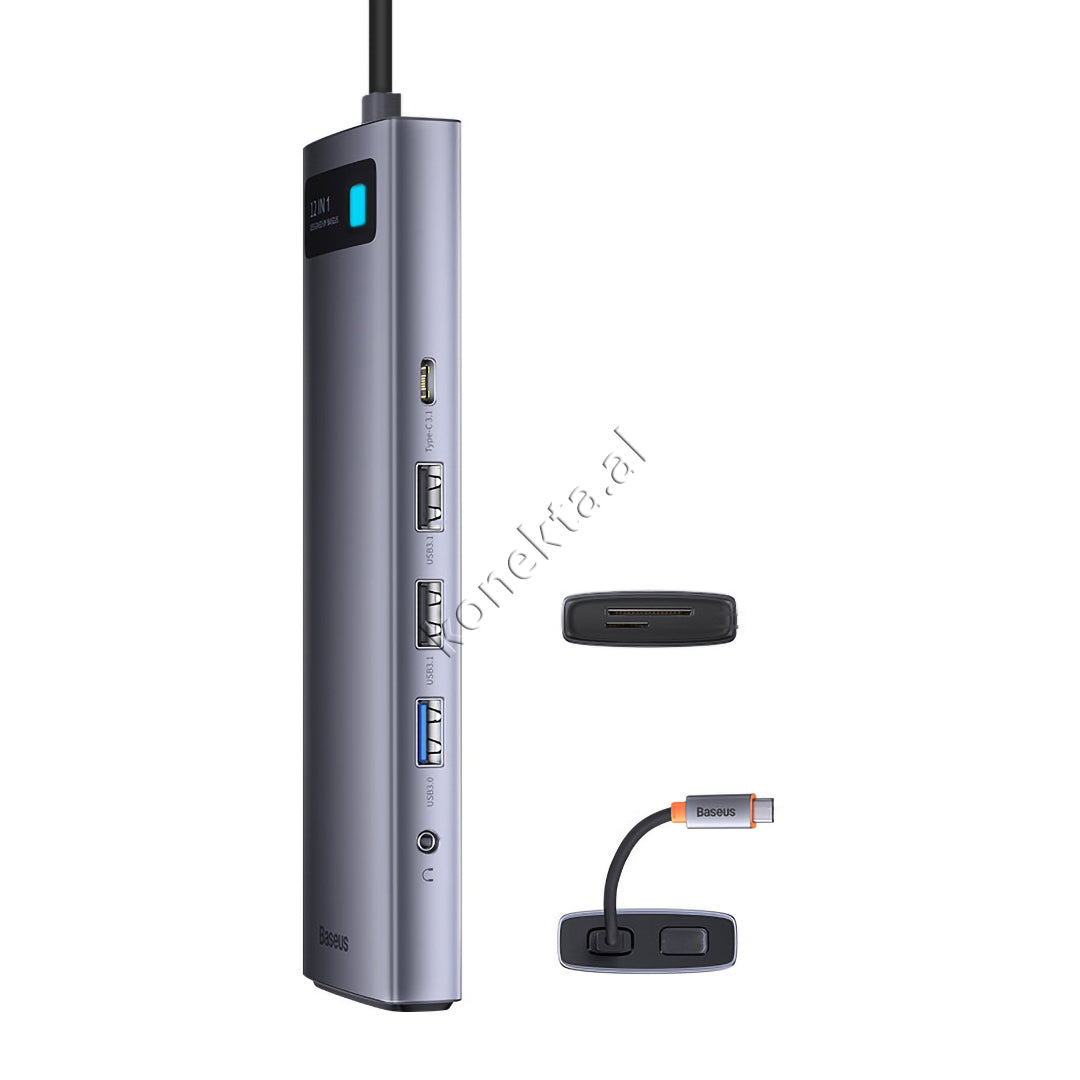 Adaptor i Sofistikuar Modern Type-C Me 12 Porta Multifunksionale Per Telefon / Tablet / Laptop
