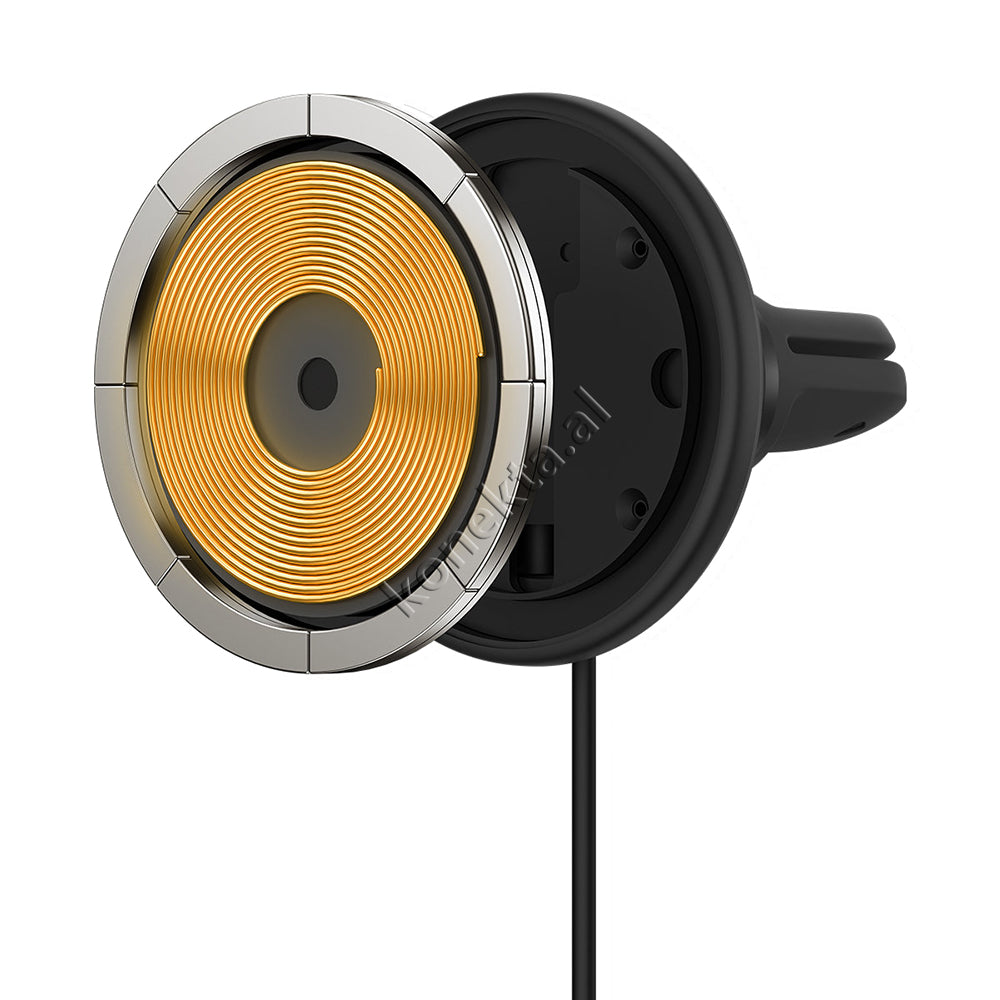 Mbajtese Celuari Per Makine Baseus Me Karikim Wireless Dhe Porte USB