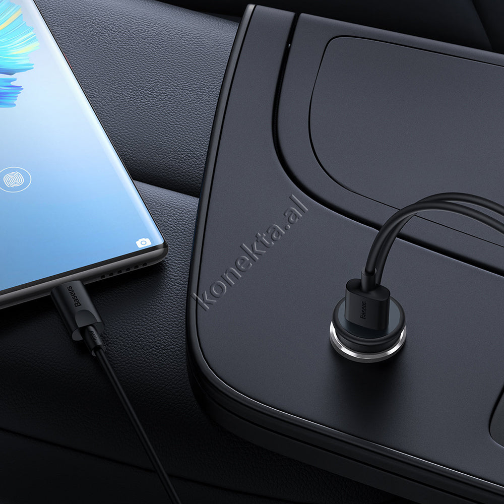 Mbajtese Celuari Per Makine Baseus Me Karikim Wireless Dhe Porte USB