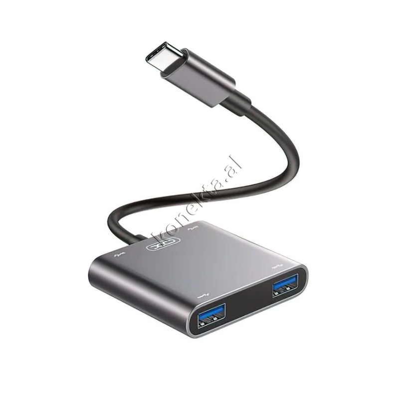 Adaptor Me 4 Porta USB3.0 Per Kompjuter / Laptop / Tablet / Telefon Me Porte Type-C