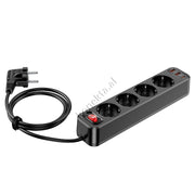 Multiprize 4 Vendeshe 4000W Me 3 Porta USB Dhe Type-C