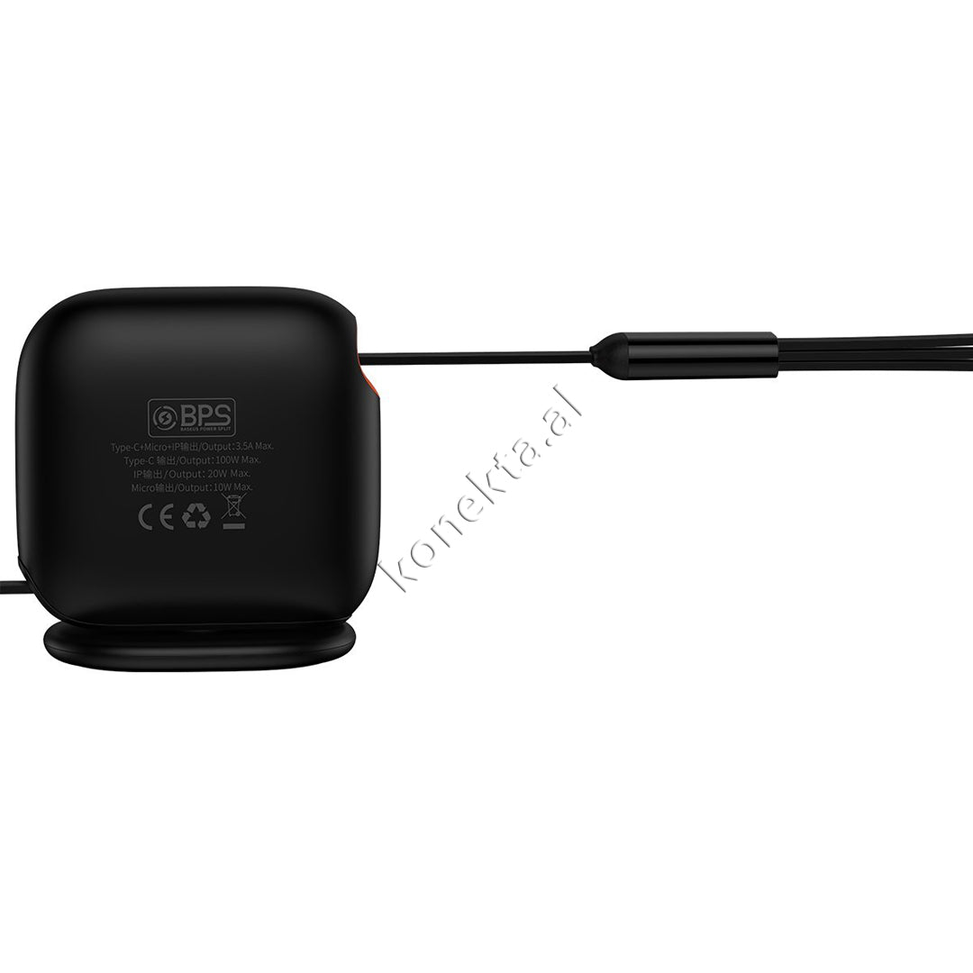 Kabell Karikimi 3 Ne 1 Type-C / Lightning / Micro Baseus 100W