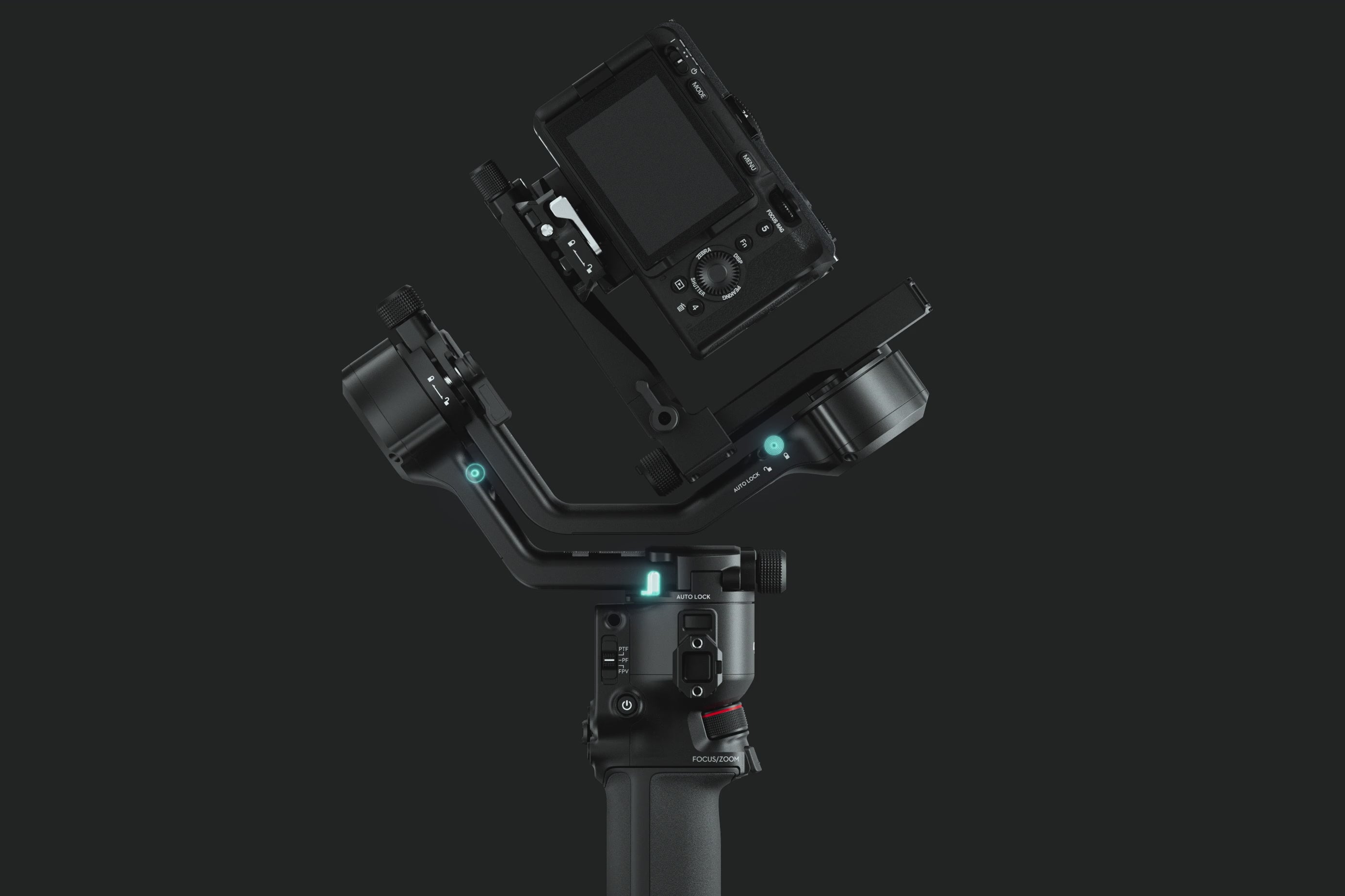 Load video: Stabilizues Kamere Gimbal Me 3 Akse DJI RS5 Combo