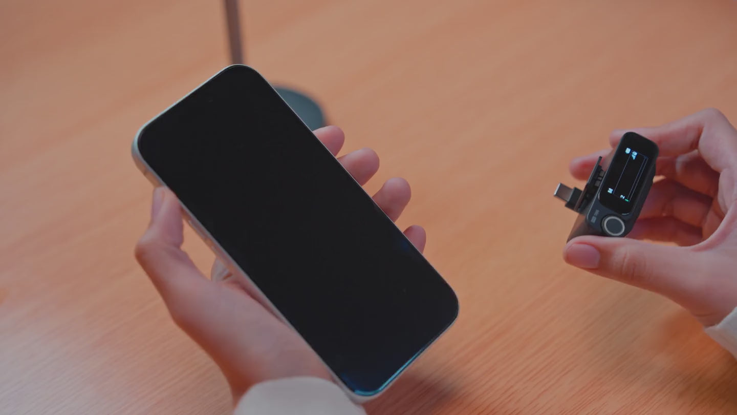 Load video: Mikrofon Wireless Profesional Insta360 Mic Pro 2 TX + 1 RX