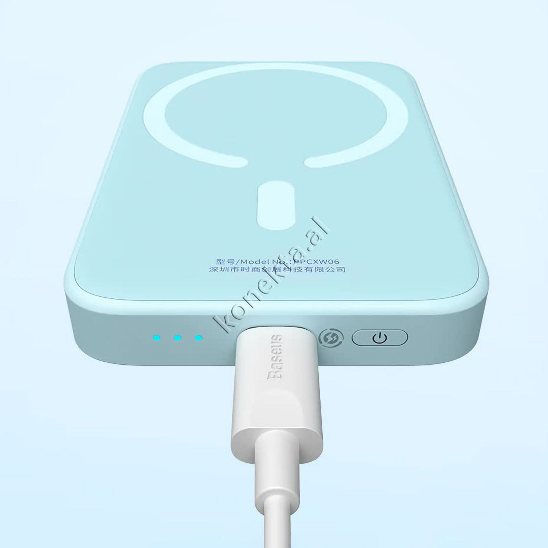 Bateri E Jashtme Baseus 6000mAh 20W Me Karikim Wireless MagSafe