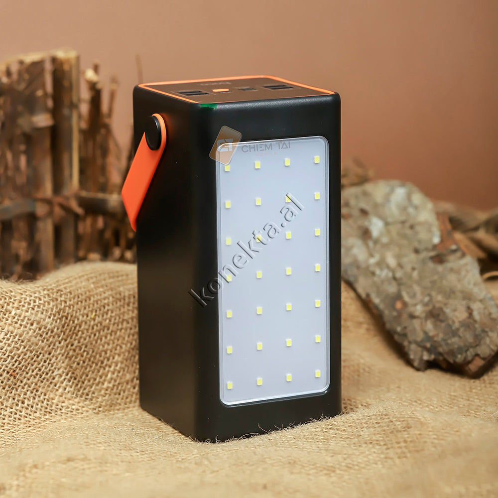 Bateri E Jashtme Hoco 90000mah Me Drite të Fuqishme LED, Shumë Porta Dhe Karikim Te Shpejte 22.5W