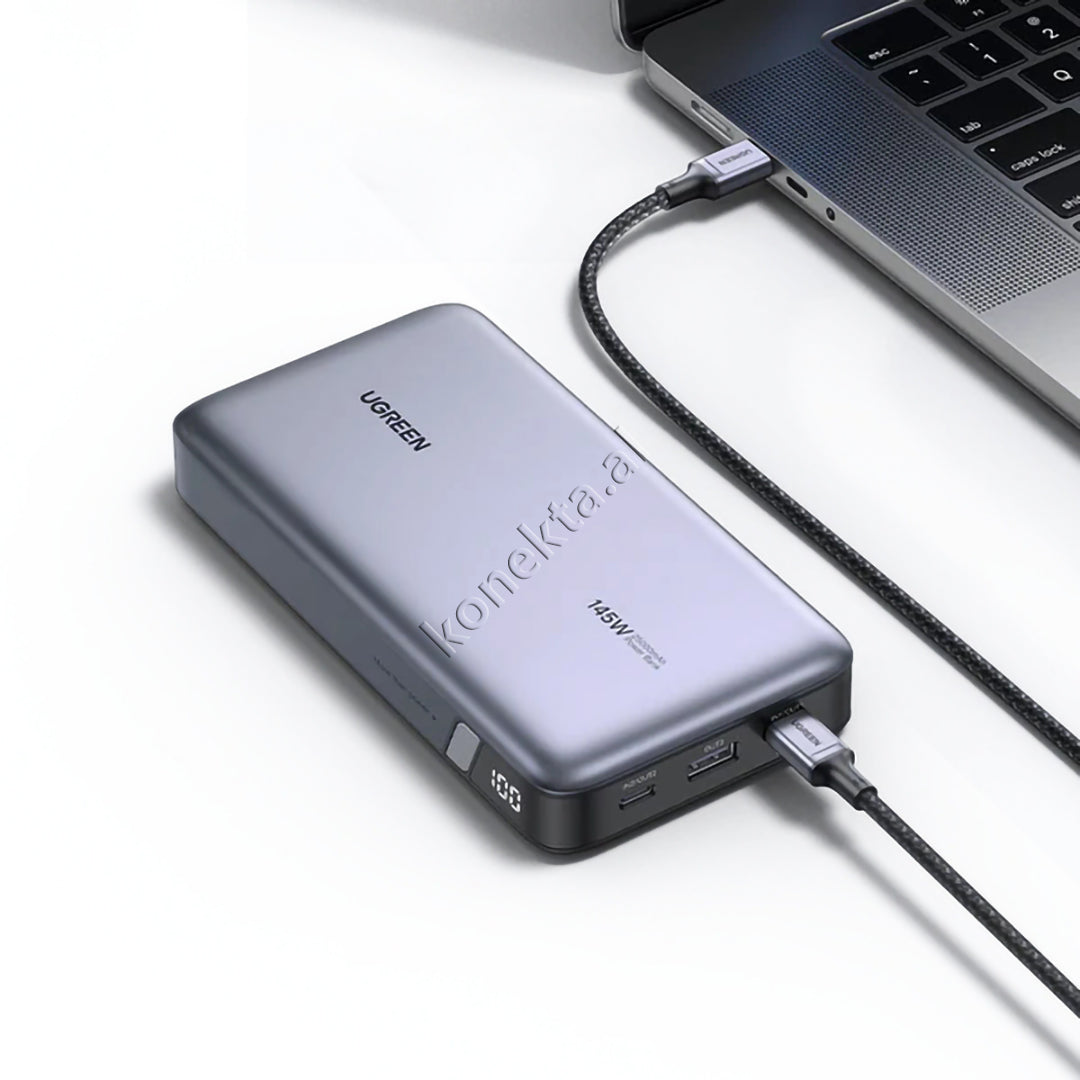 Bateri E Jashtme UGreen 25000mAh Me 3 Porta Dhe Karikim Te Shpejte 145W