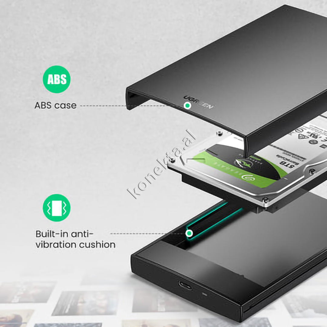 Mbajtese Dhe Lexuese Hard Disk / SSD/HDD 2.5" UGreen Me Porte USB-C
