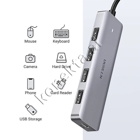 Adaptor HUB UGreen Me Shume Porta 4 Ne 1