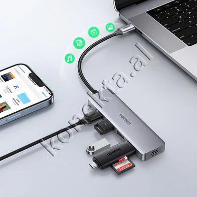 Adaptor HUB UGreen Me Shumë Porta 4 në 1