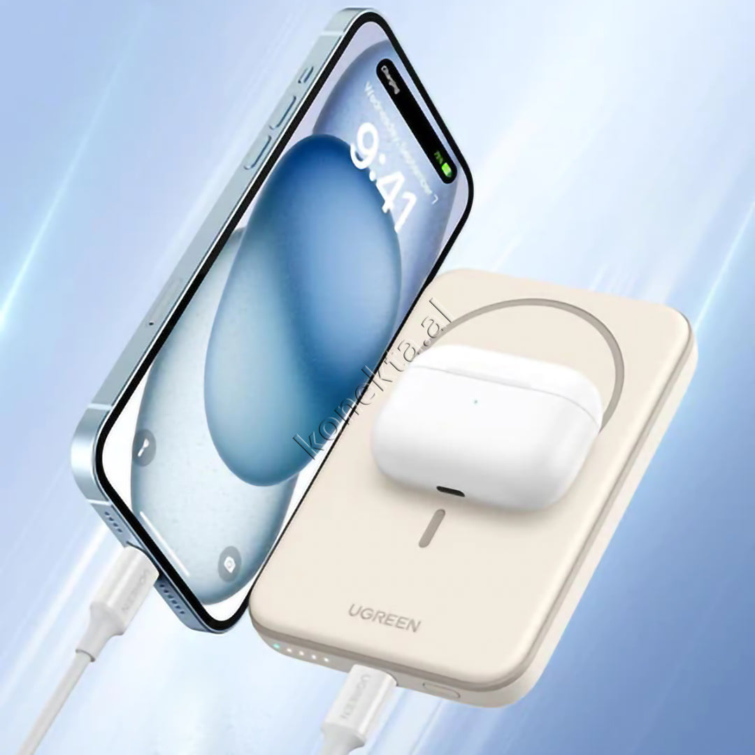 Bateri E Jashtme Magnetike 5000mAh Karikim Wireless UGreen