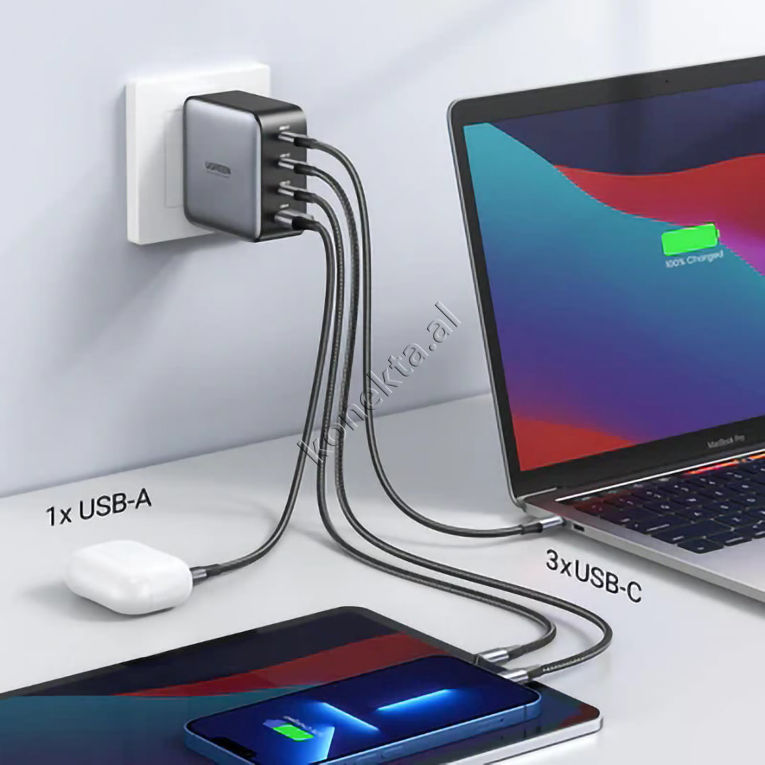 Adaptor Karikimi Fast Charger 100W 4 Ne 1 UGreen