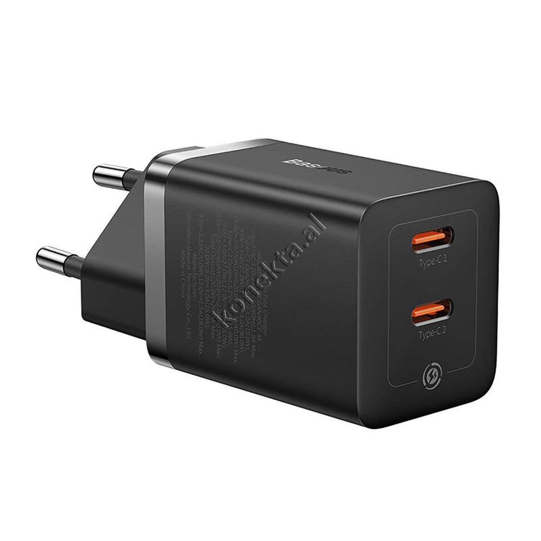 Adaptor Karikimi Fast Charge Baseus 40W Me 2 Porta Type-C