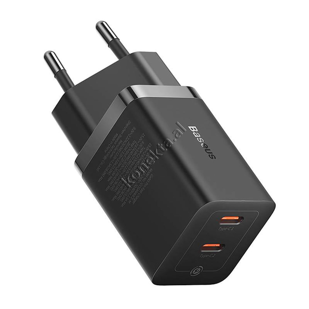Adaptor Karikimi Fast Charge Baseus 40W Me 2 Porta Type-C
