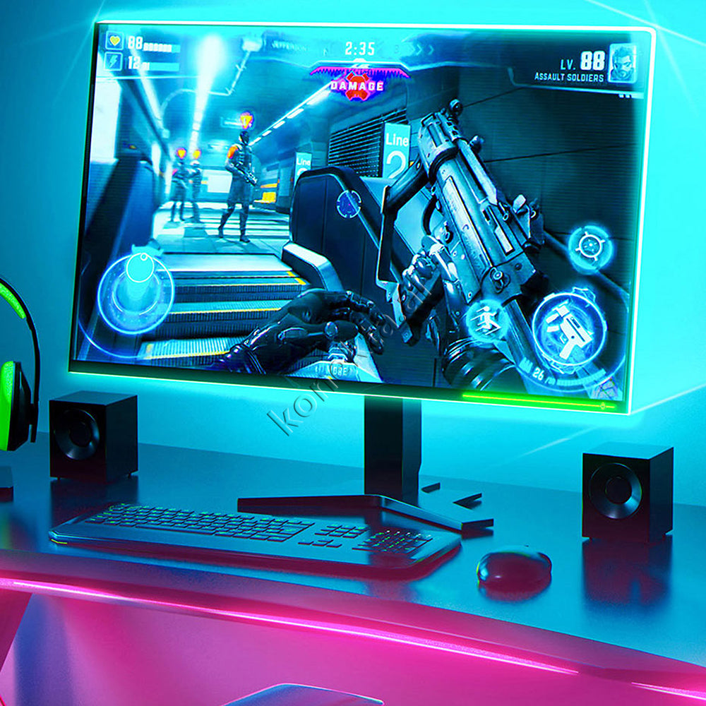 LLAMBE RGB ADESIV 1m BASEUS 2 NE 1 ME SHIRIT ZGJATUES RGB 1m 5W