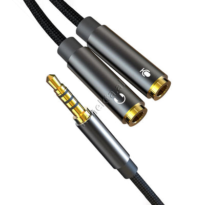 Kabell Adaptor Aux XO Aux 3.5mm Ne 2 Aux Femra Per Audio Dhe Mikrofon