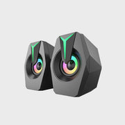 Bokse Per Kompjuter Me Aux Dhe Usb Me Llambe Multimedia Speakers