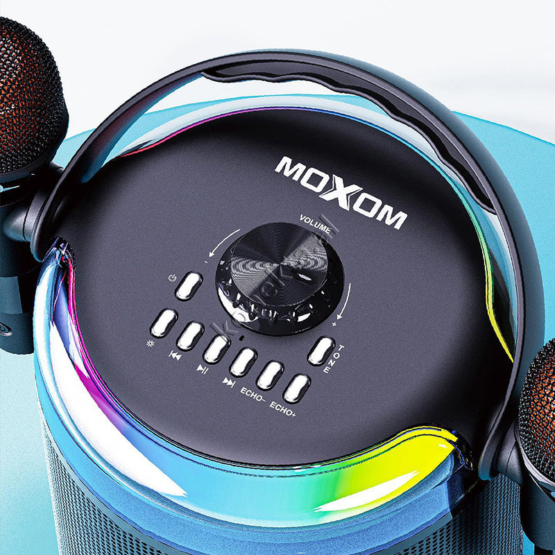 Boks Me Bluetooth Moxom Me Super Bass + Mikrofon Per Karaoke