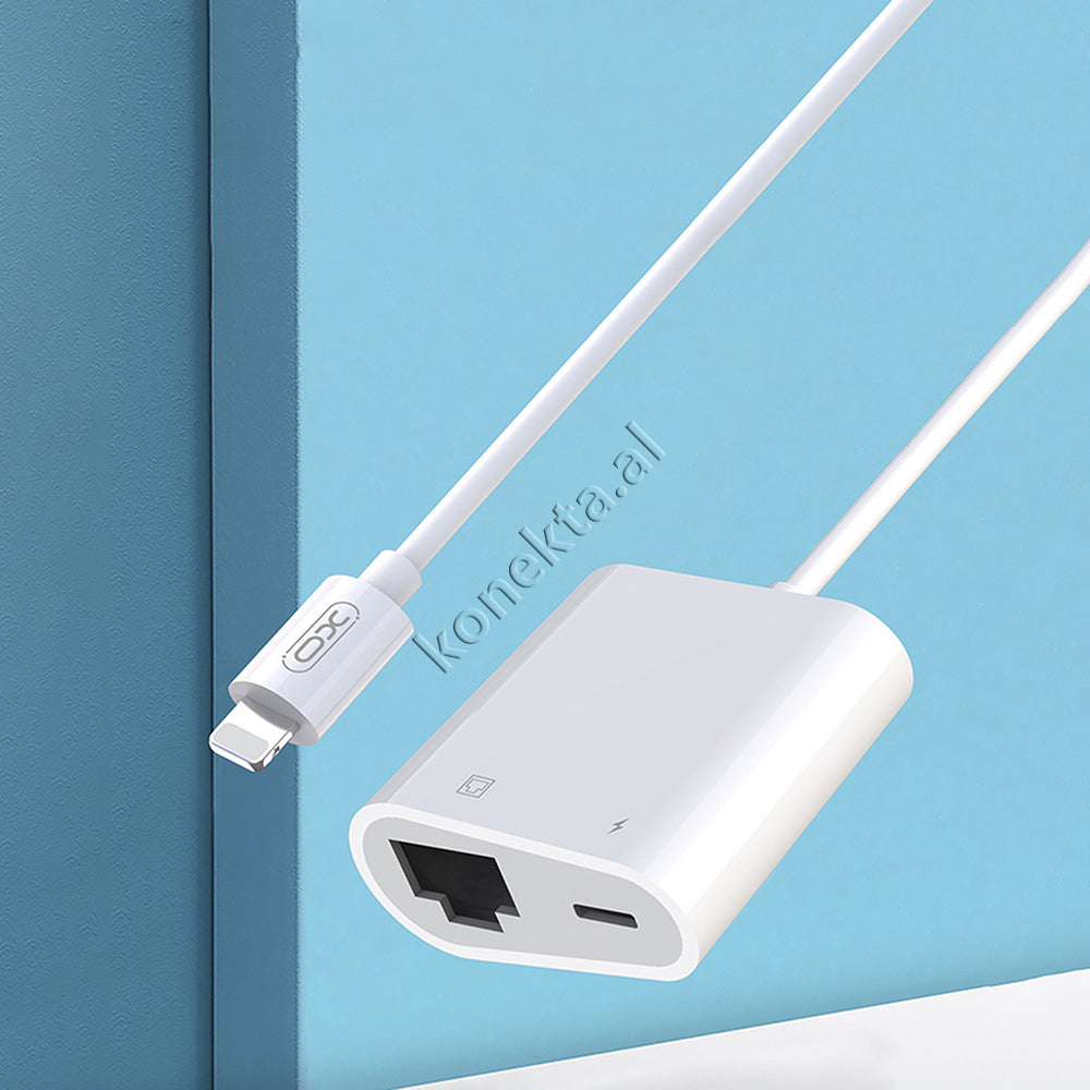 Adaptor Me Porte Interneti LAN (RJ45) Me Kabell Lightning